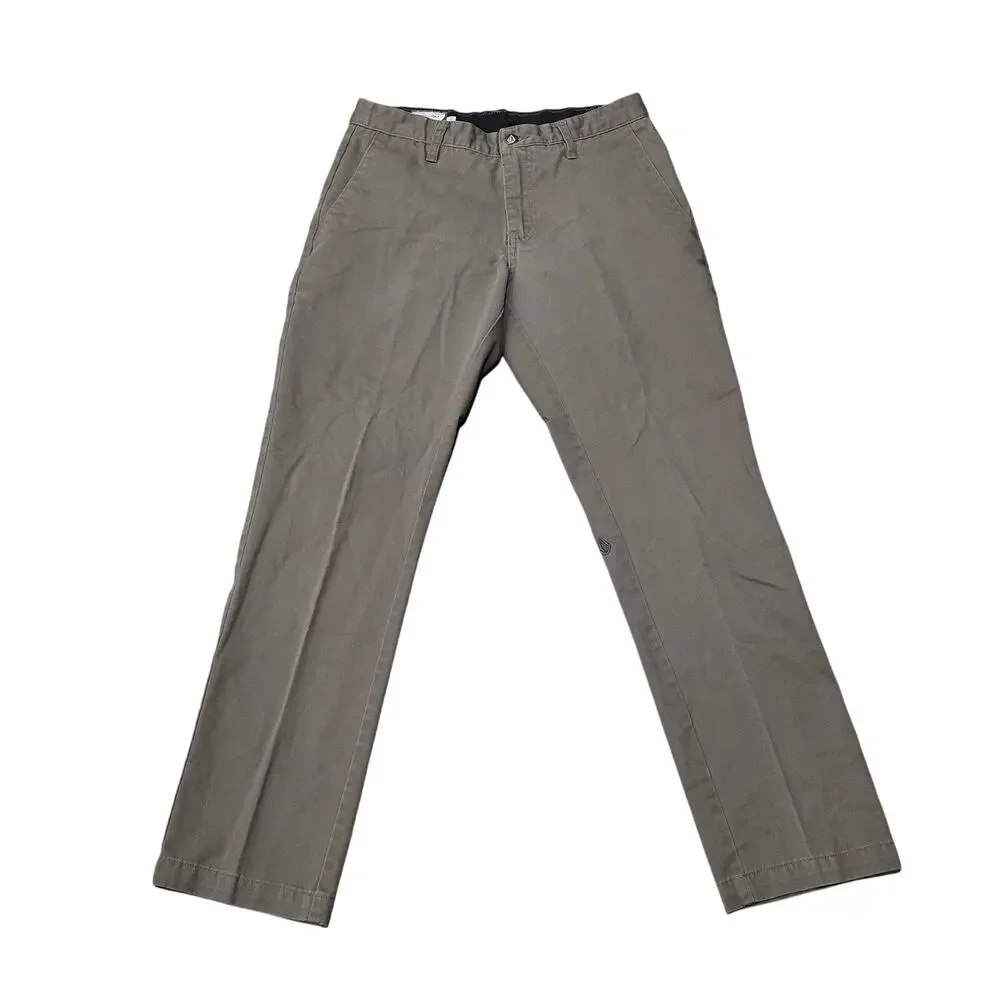 Volcom Brown Modern Stretch Straight Leg Pants Men's Jeans Size 28